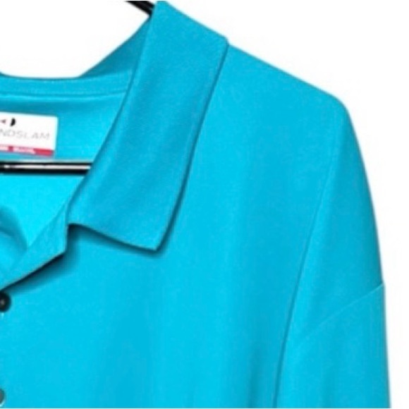 Grand Slam Polo Shirt Teal Size XXL UPF Protection UPF 50 Rated - Picture 1 of 7